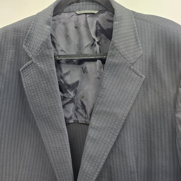 John Varvatos Sports Coat Wool Gray Striped Blazer Italy - Picture 6 of 9